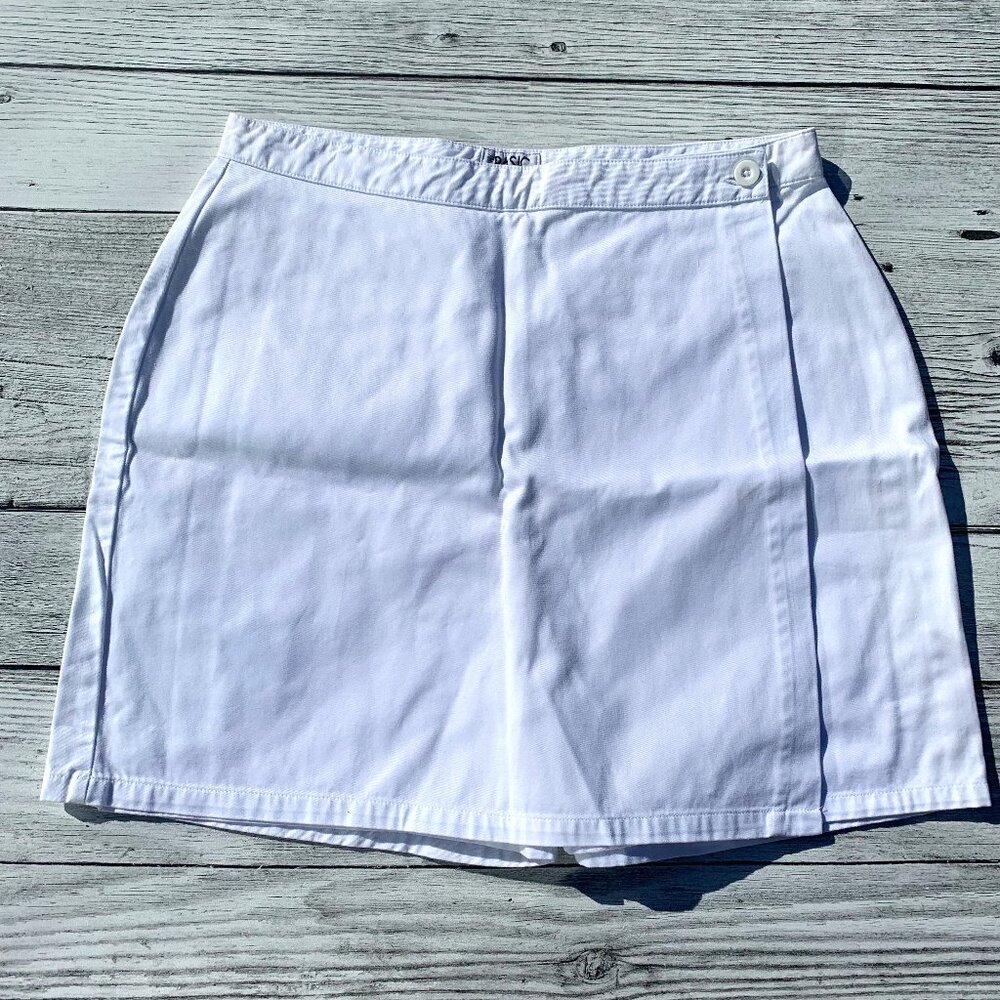 Vintage 90s Simply Basic Skort White Tennis Golf Skirt Shorts